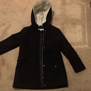 Nine West Black Hooded Women's Coat
